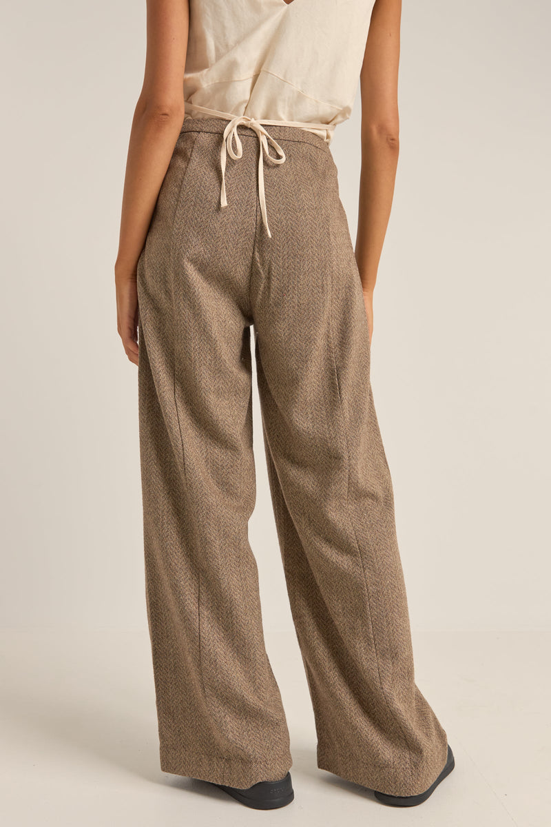 Whitehaven Wide Leg Pant Chocolate