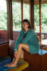 Noemie Knit Mini Dress Sea Green