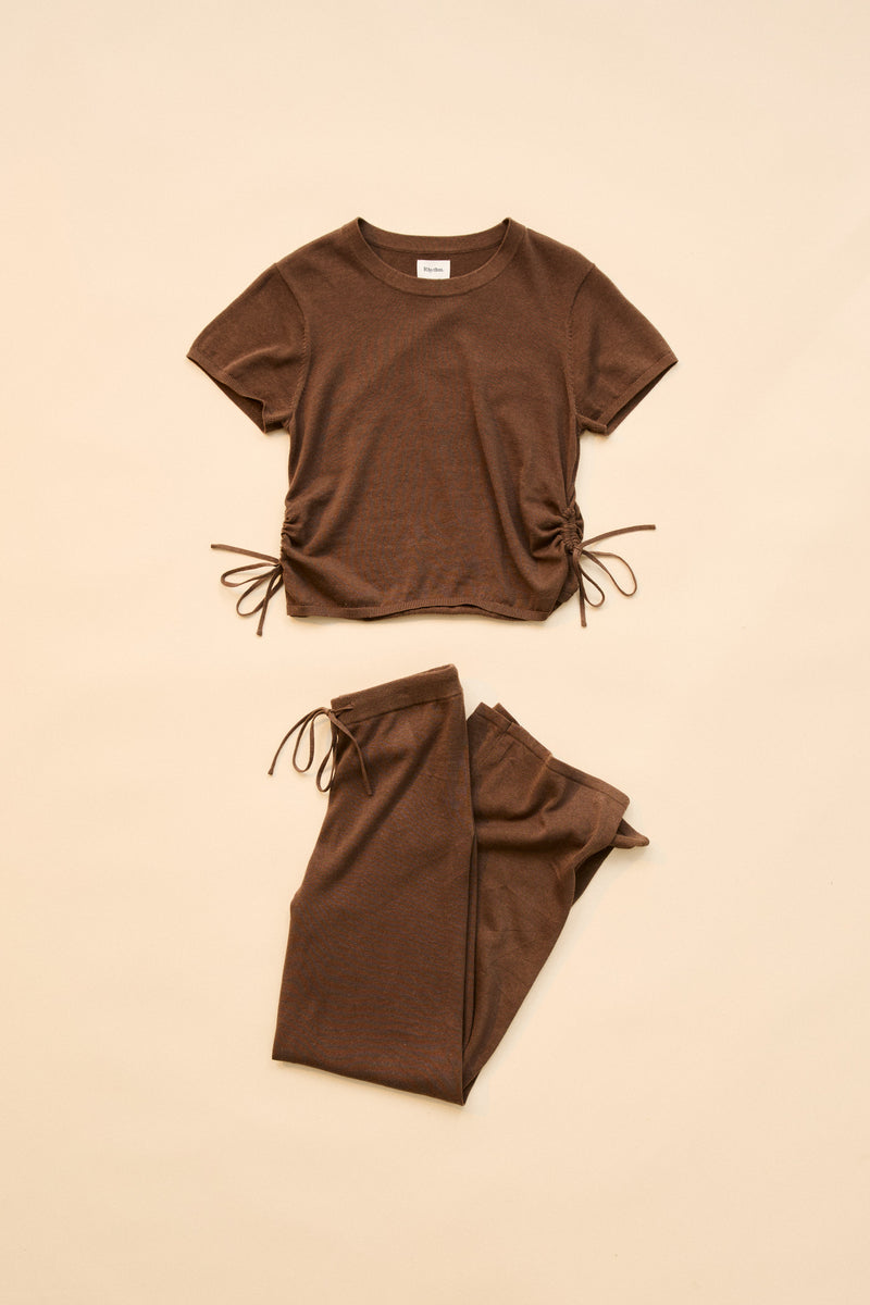 Vali Knit Pant Chocolate