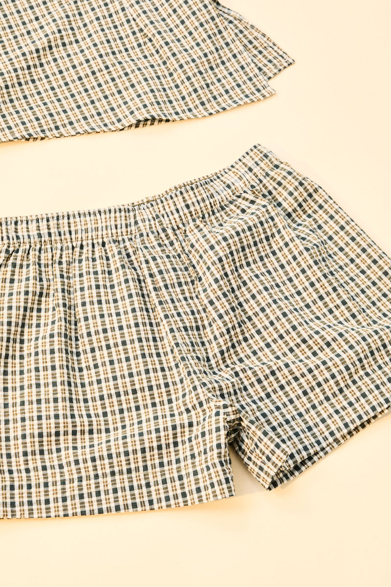 Lottie Check Short Brown
