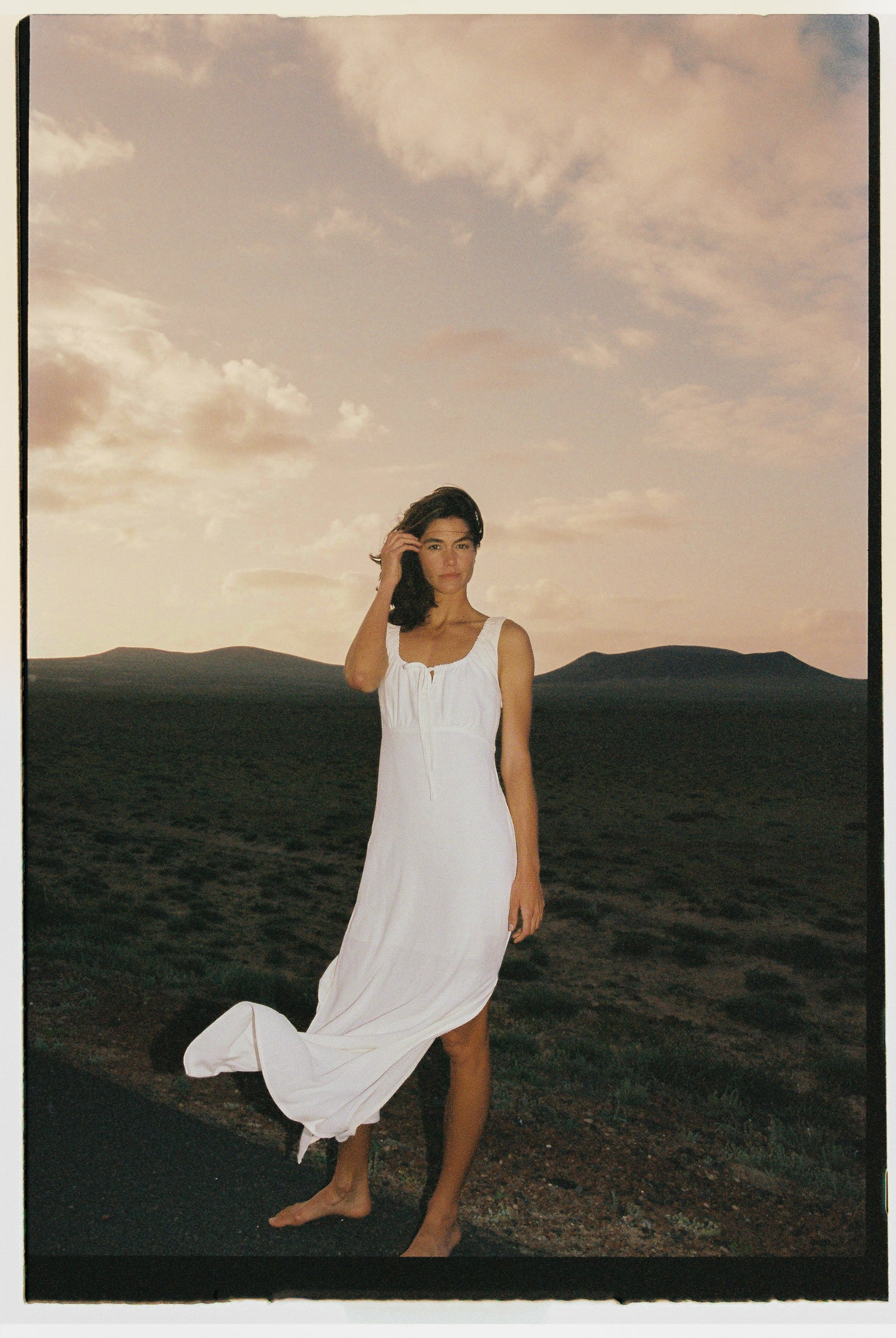 Deauville Gathered Long Dress
