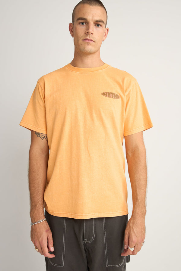 Sound Printed Vintage Ss T Shirt Orange