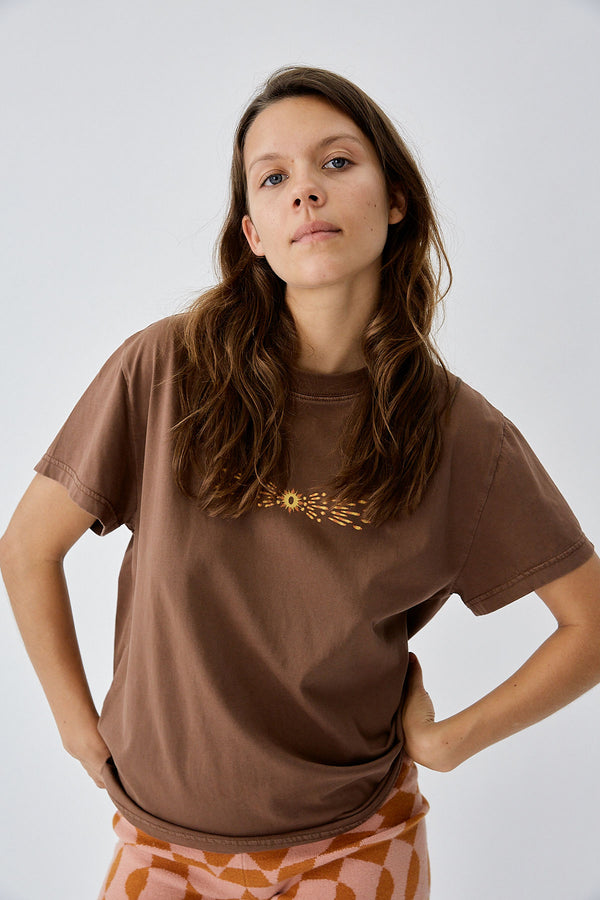 Radiant Band T-Shirt Brown