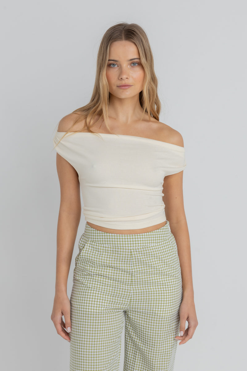 Juno Off Shoulder Top White