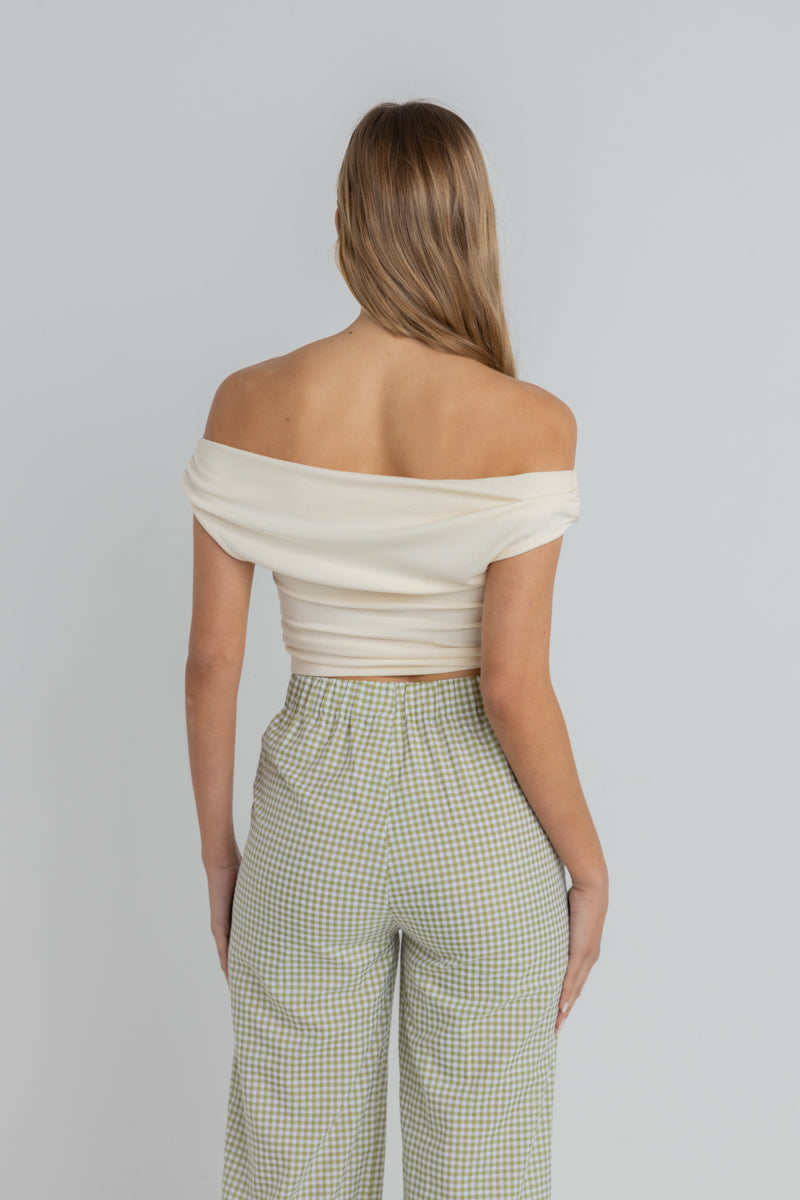 Juno Off Shoulder Top White