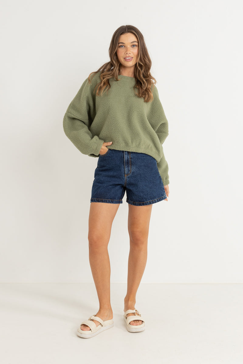 Jyoti Reverse Fleece Sage