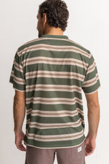 Vintage Stripe Ss T Shirt Olive