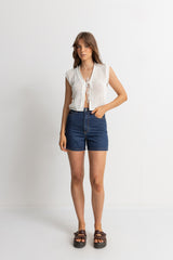 Seashell Knit Vest Cream