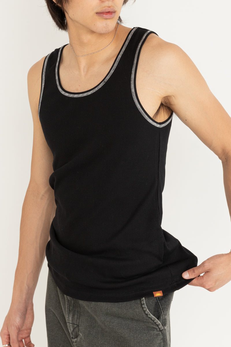 Kickback Singlet Black