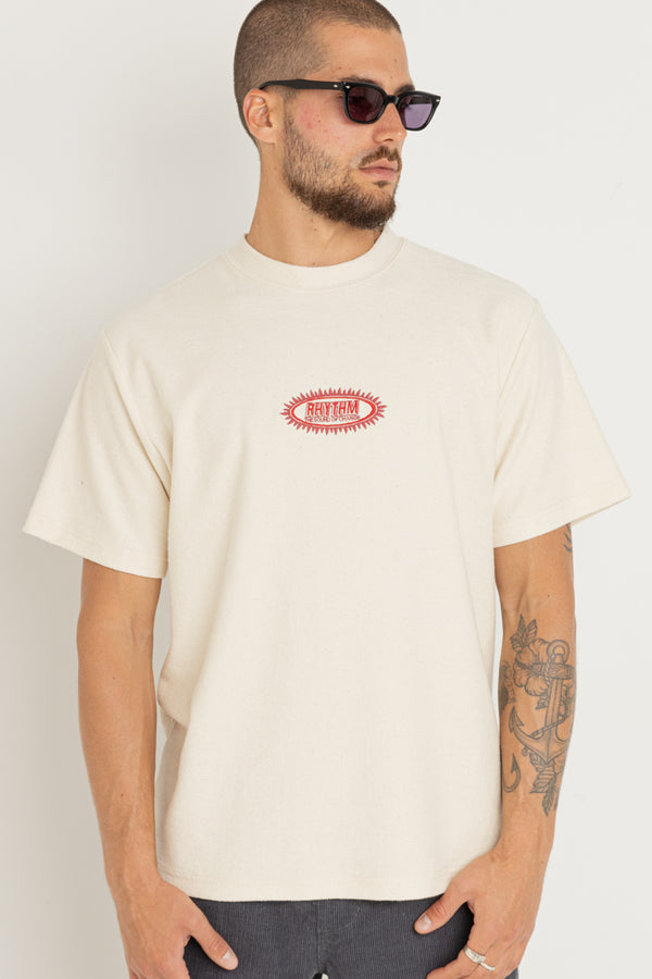 Stamp Vintage Terry Ss T-Shirt Natural