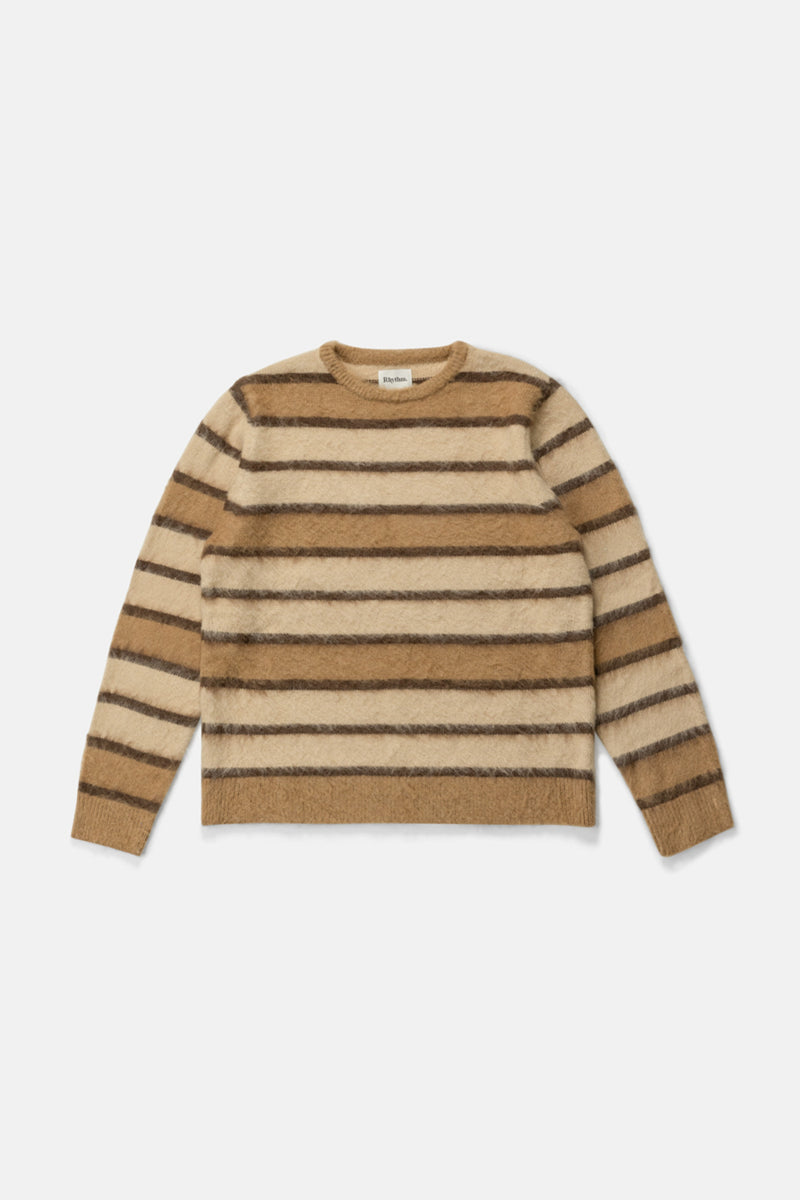 Mohair Striped Knit Bark