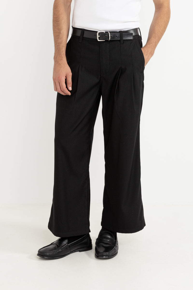 Jesse Pleated Pant Black