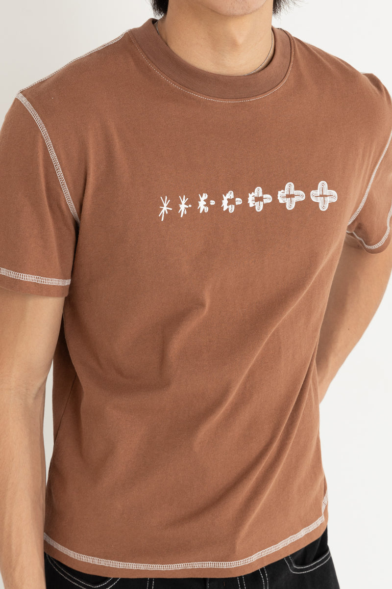 Evolution Band Ss T-Shirt Brown