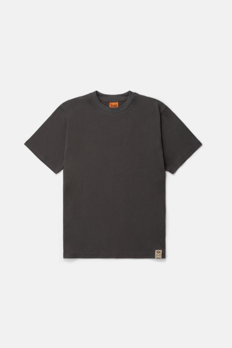 Woven Vintage Ss T-Shirt Vintage Black