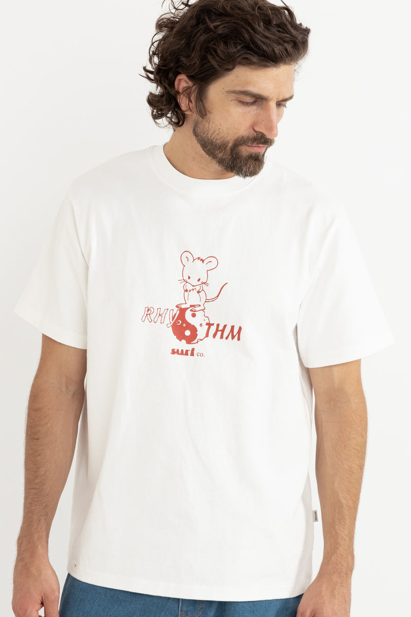 Peace And Fromage Vintage Ss T-Shirt Ecru