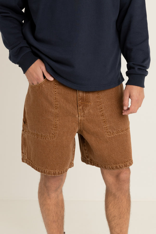 Slacker Denim Short Tobacco