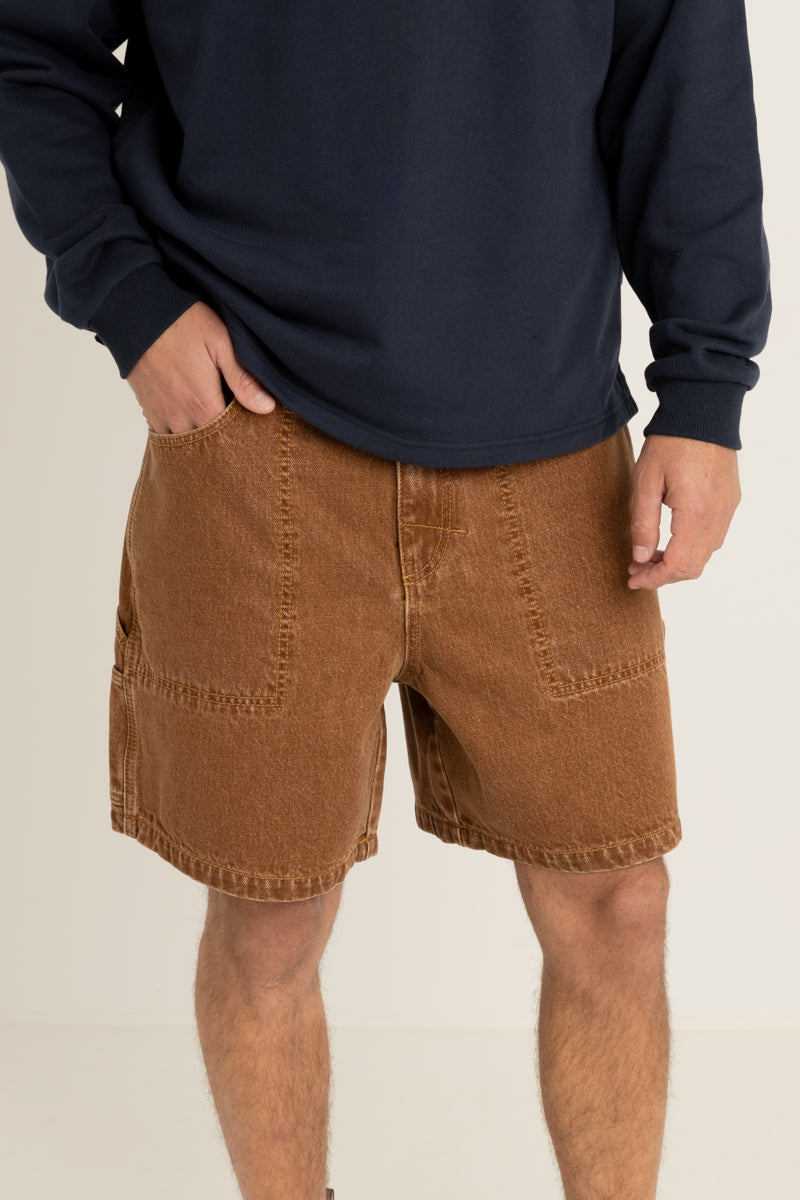 Slacker Denim Short Tobacco