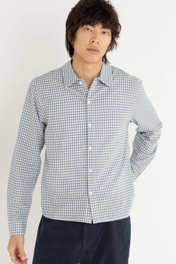 Azul Check Ls Shirt Blue