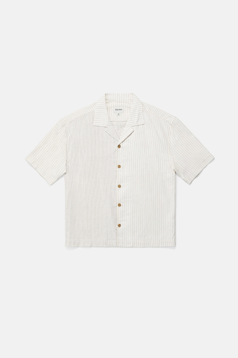 Stripe Exchange Relaxed Ss Shirt Brown