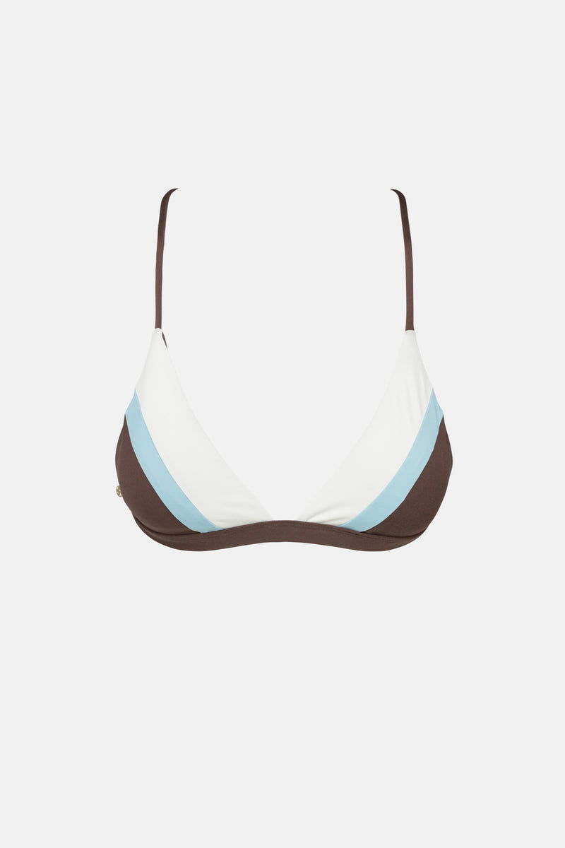 Piper Tie Back Bralette Brown