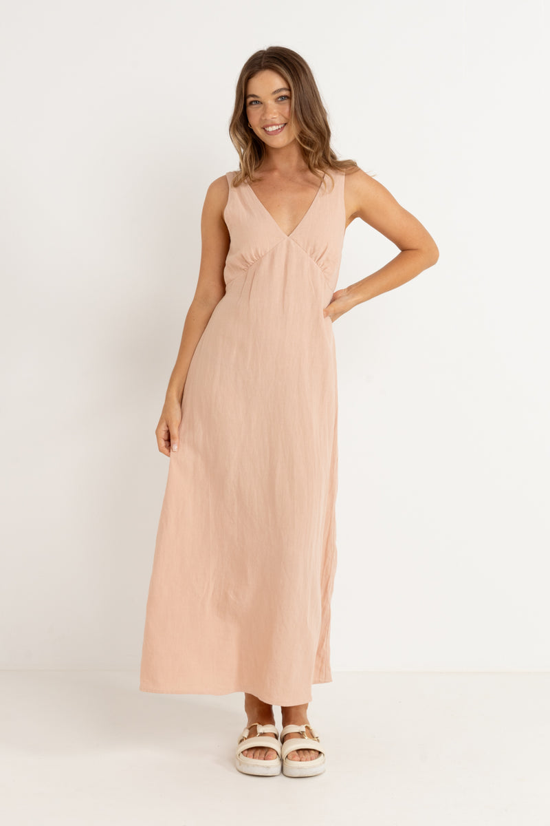 Posie Textured Maxi Dress Blush