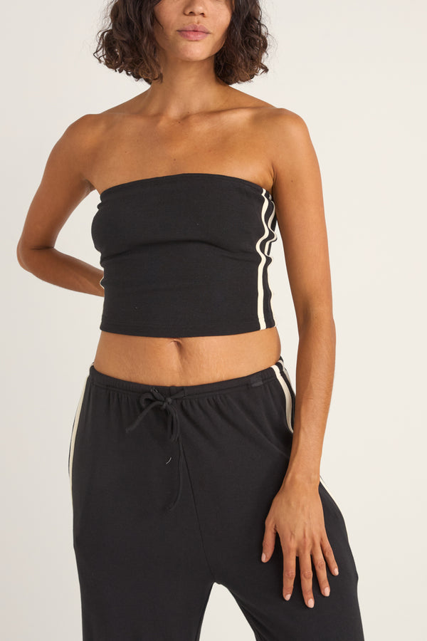 Track Bandeau Top Black