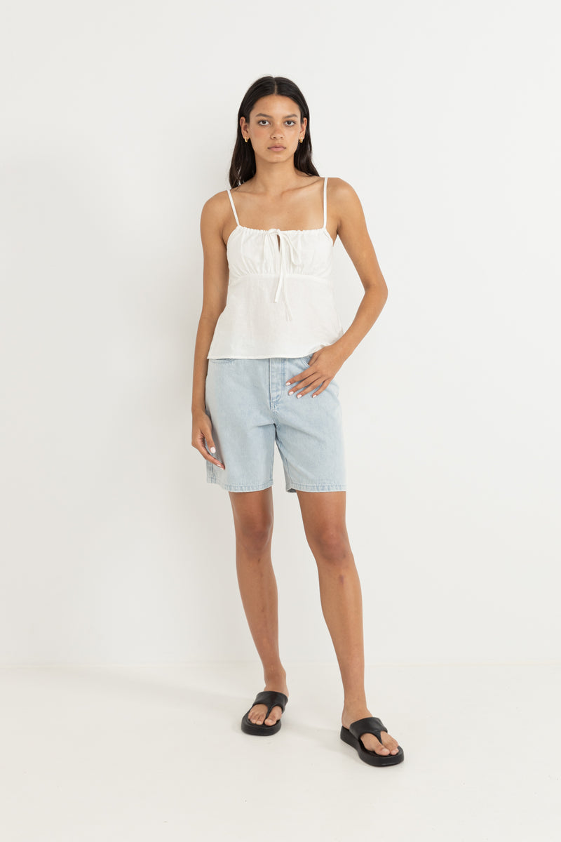 Coco Linen Top White