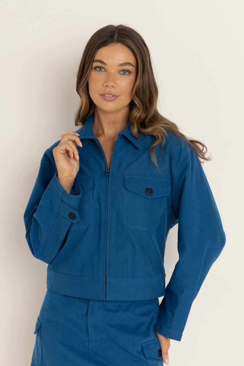 Utility Jacket Blue