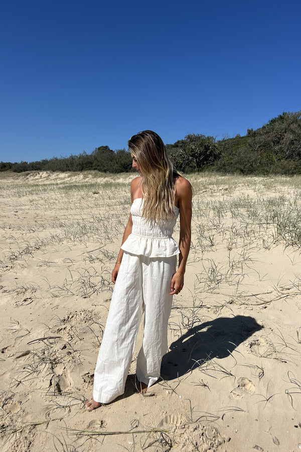 St Tropez Jumpsuit Cream