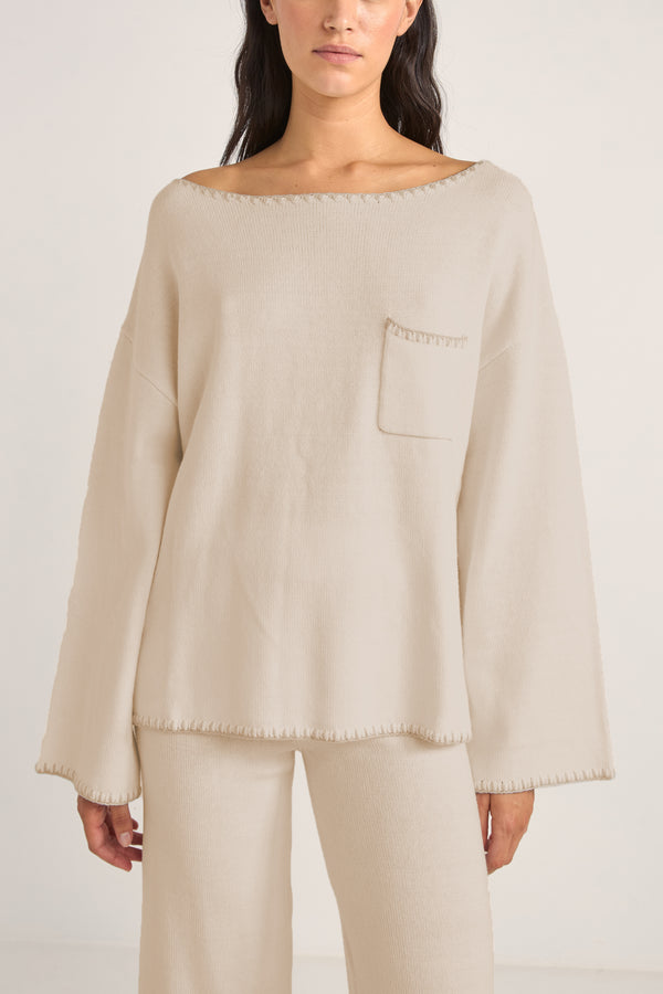 Bondi Knit Jumper Natural