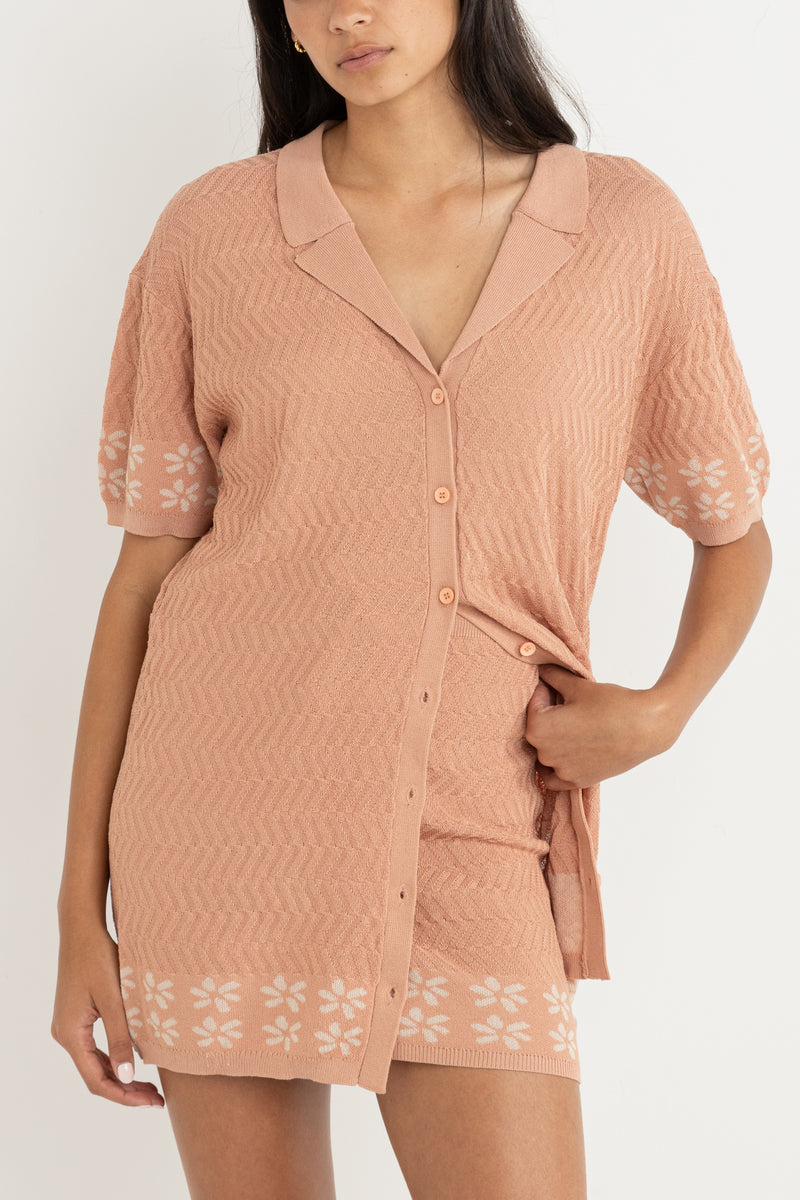 Rosa Knit Shirt Clay