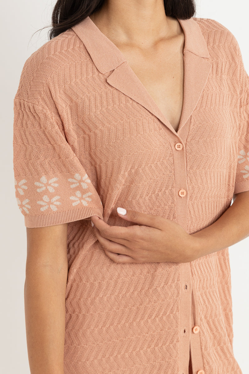 Rosa Knit Shirt Clay