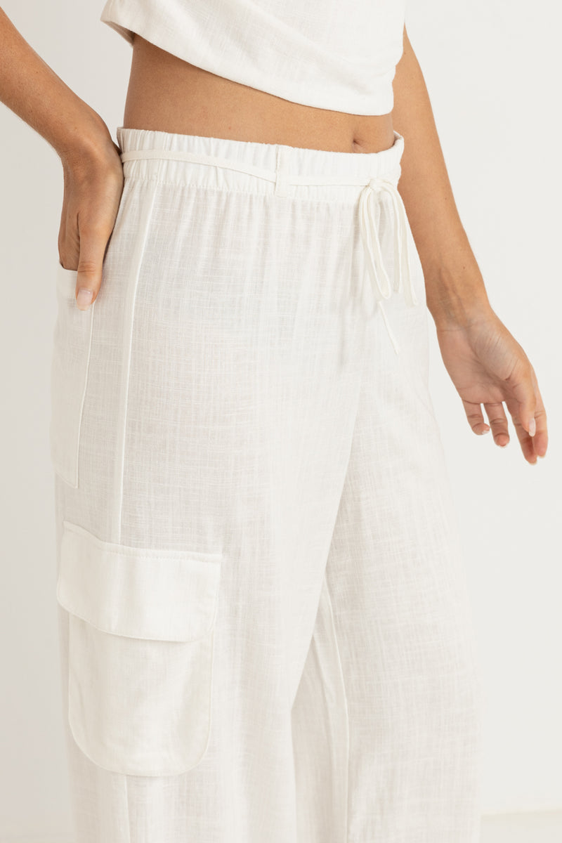 Primmy Linen Cargo Pant Cream