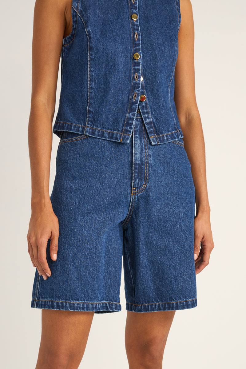 Gia Denim Jorts Indigo