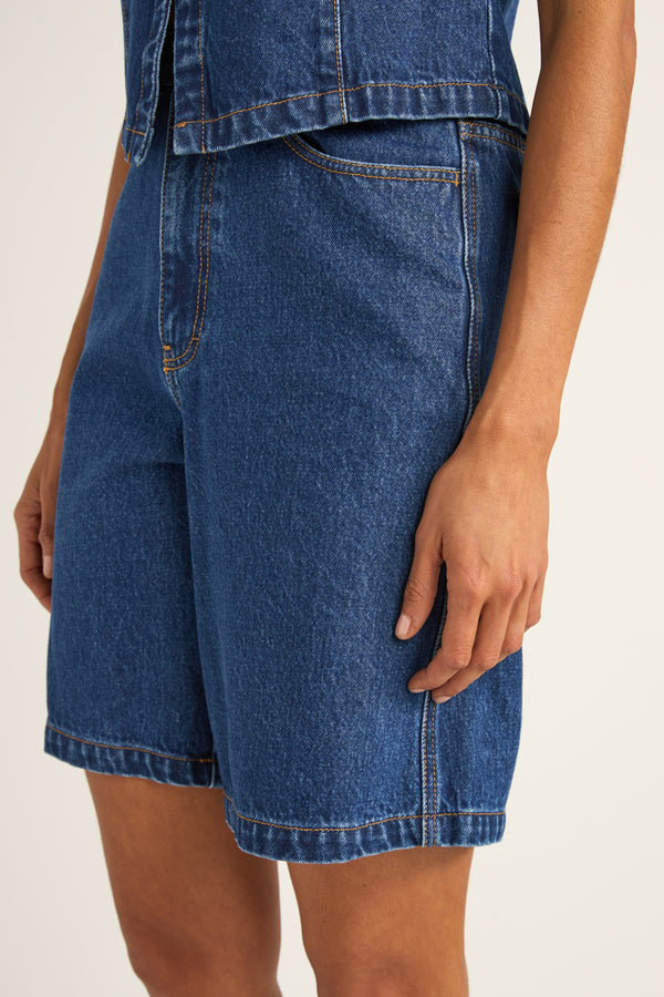 Gia Denim Jorts Indigo