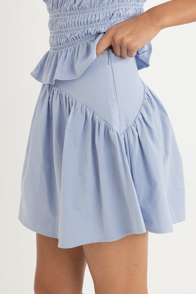 Carlo Mini Skirt Blue