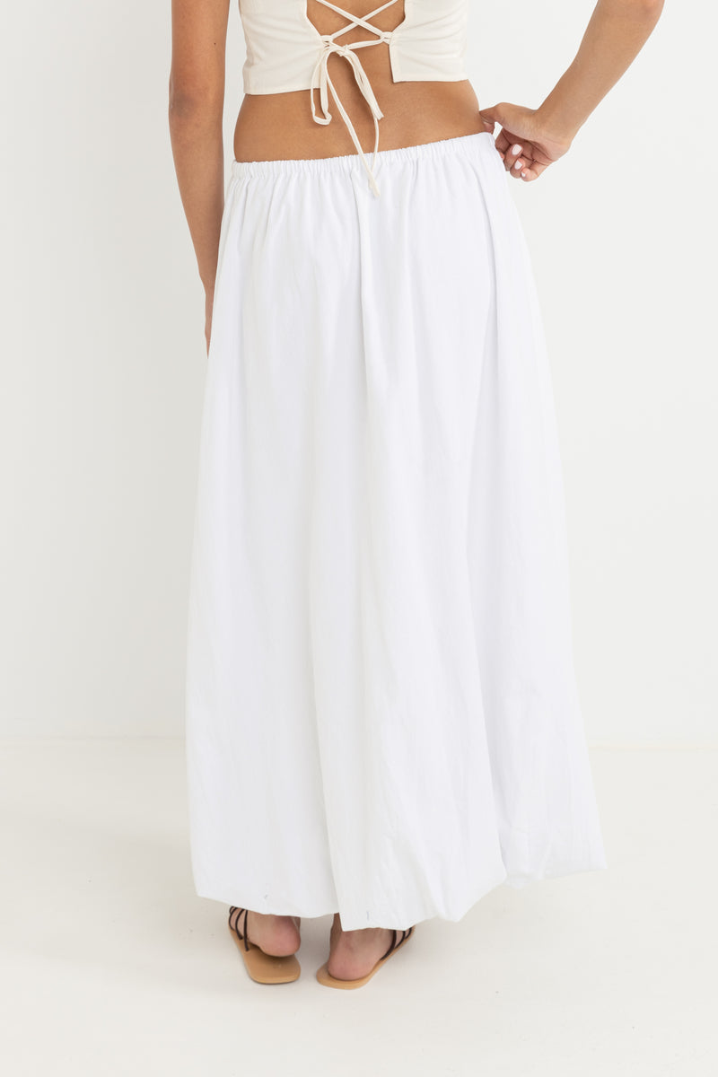 St Tropez Bubble Maxi Skirt Cream