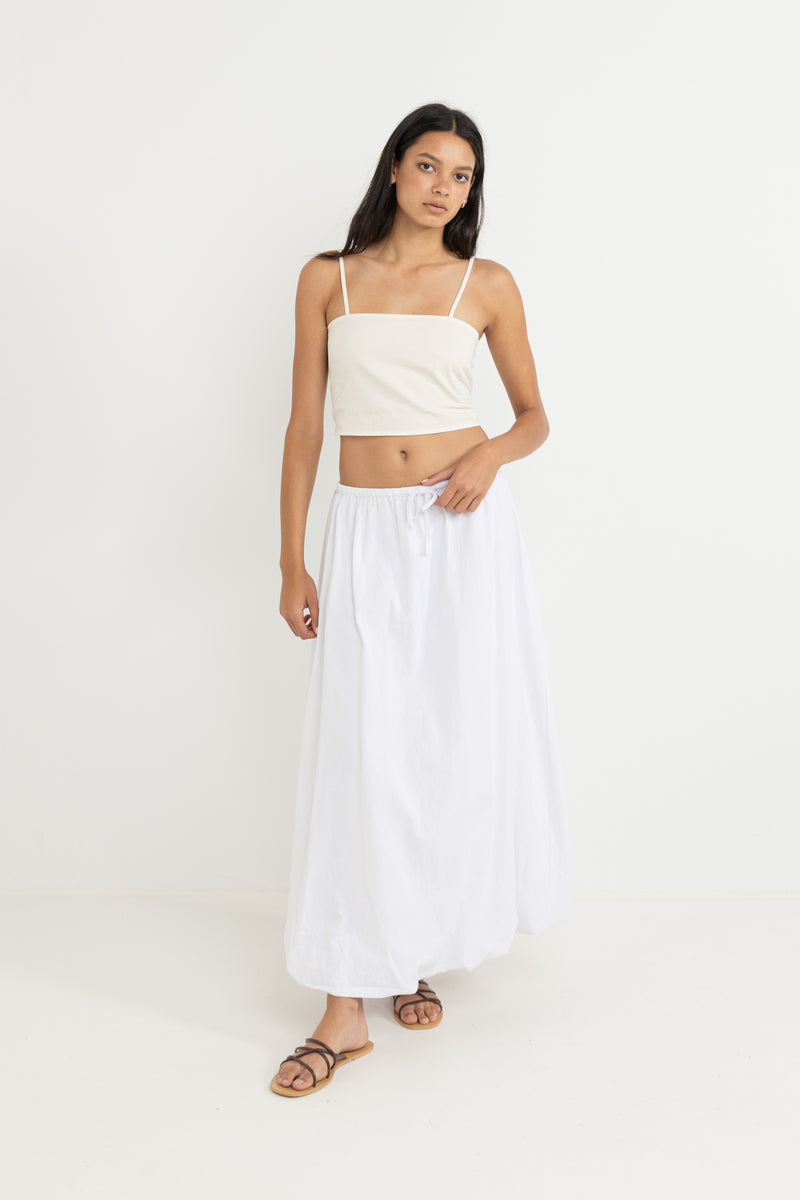 St Tropez Bubble Maxi Skirt Cream