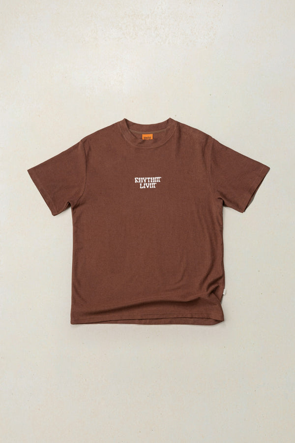 Shaken Vintage Terry Ss T-Shirt Chocolate