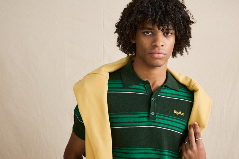 Langer Ss Polo Beer Bottle Green