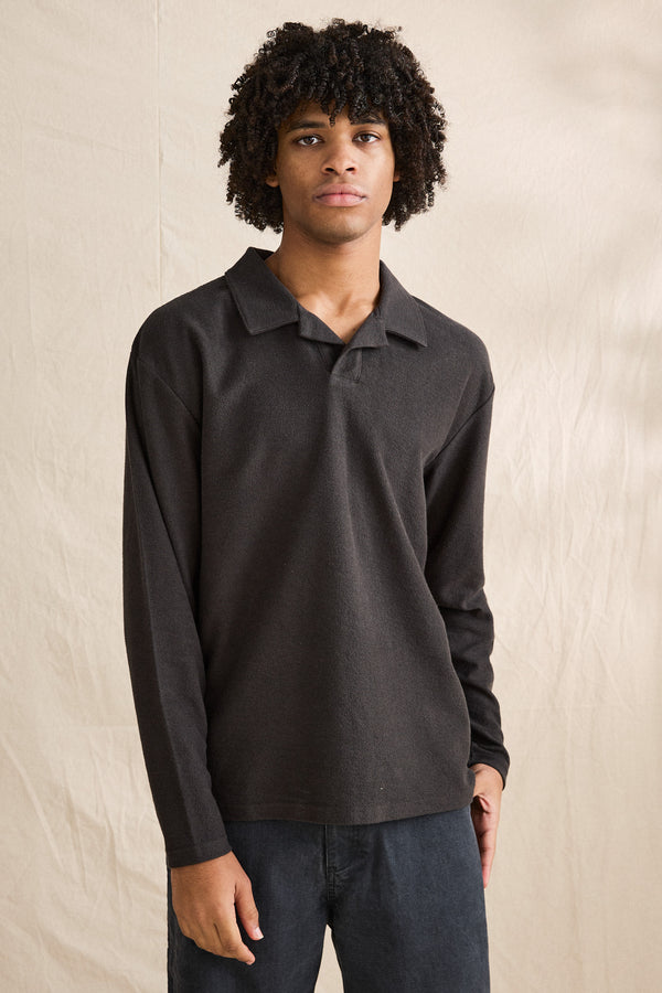 Kapu Ls Rugby Polo Charcoal
