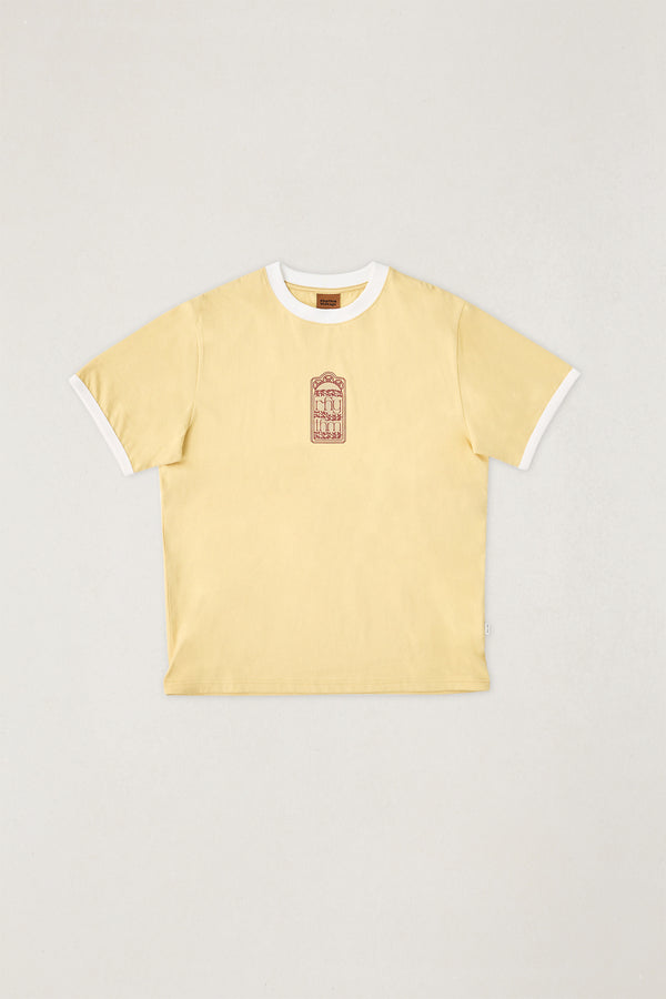 Pressed Petal Ringer T-Shirt Sunset Yellow
