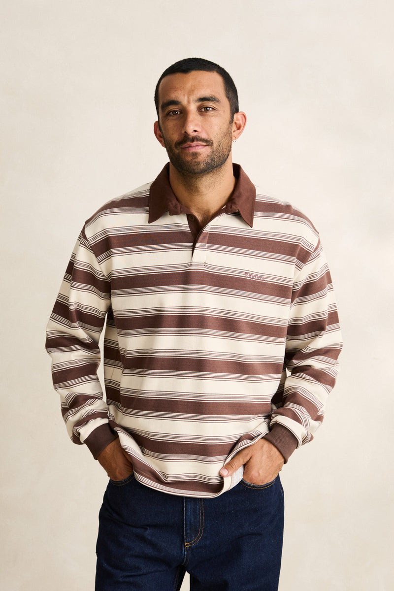 Vintage Stripe Rugby Ls Polo Vintage Stripe