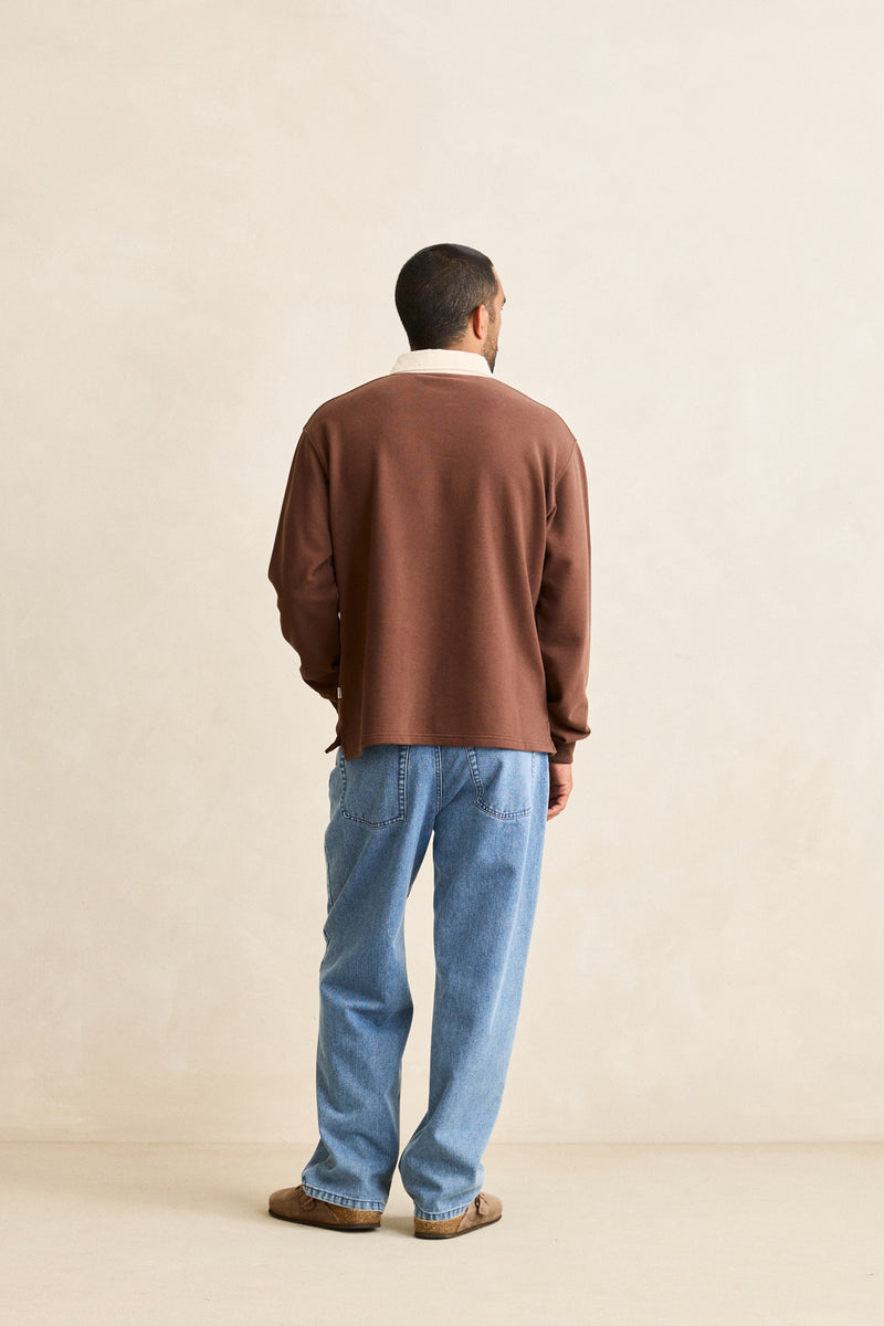 Essential Rugby Polo Chocolate