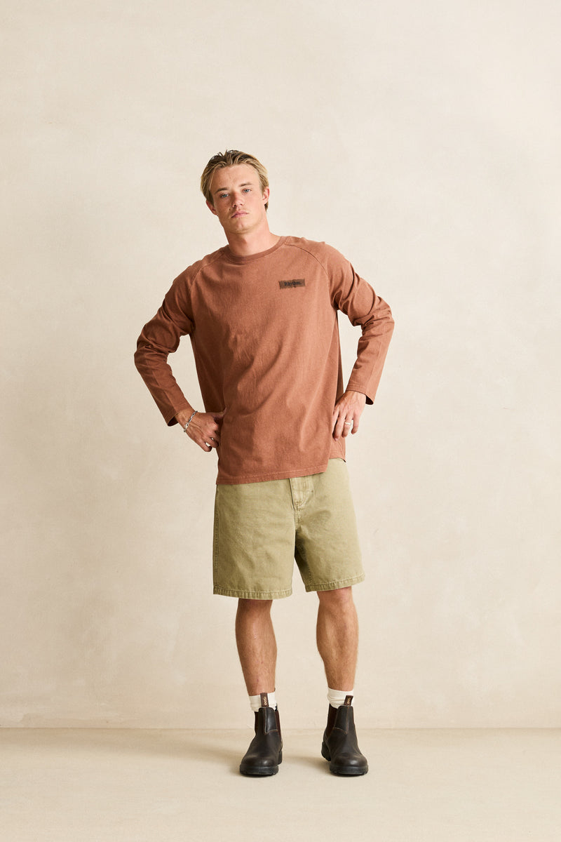 Tack Vintage Ls T-Shirt Caramel