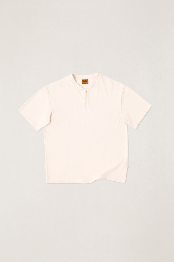Vintage Jersey Ss Henley Natural