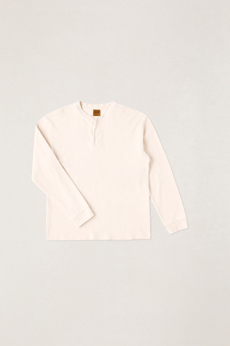 Vintage Jersey Ls Henley Natural