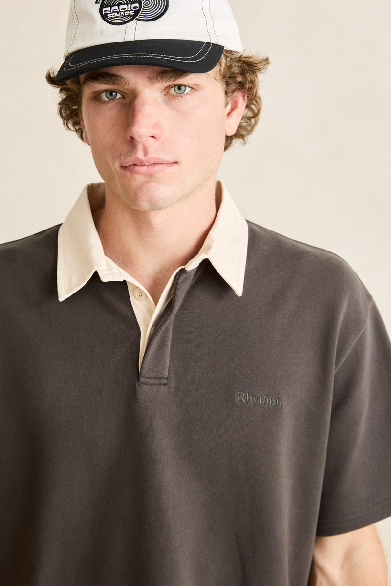 Koa Ss Rugby Polo Charcoal