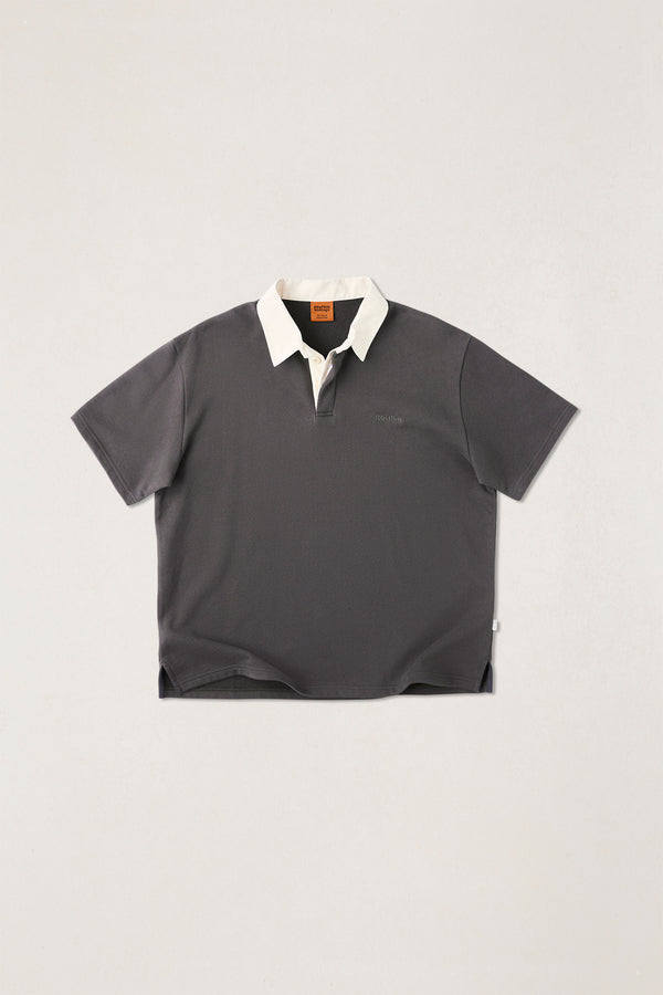 Koa Ss Rugby Polo Charcoal