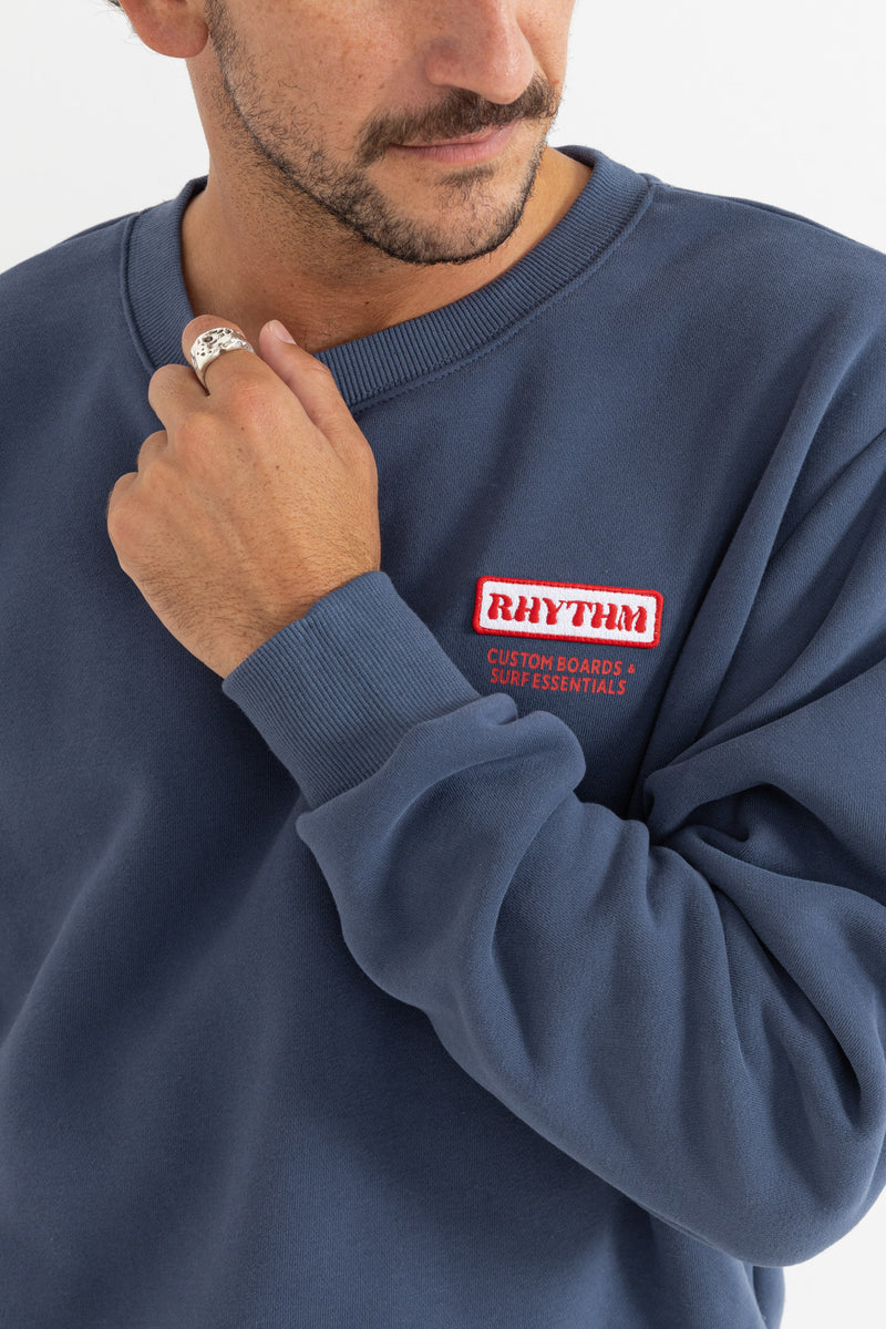 Mechanics Crew Fleece Indigo